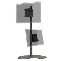 Pedestal autosoportante para 2 LCD/LED hasta 24" vertical