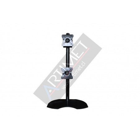 Pedestal autosoportante para 2 LCD/LED hasta 24" vertical