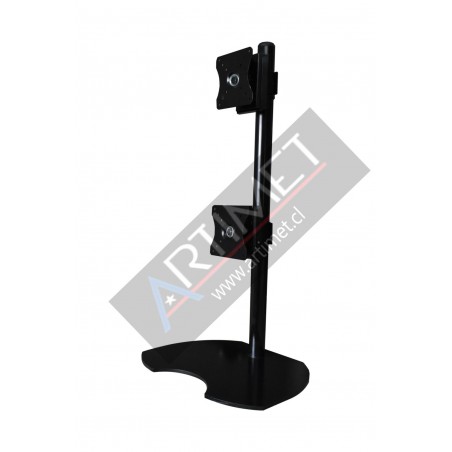 Pedestal autosoportante para 2 LCD/LED hasta 24" vertical