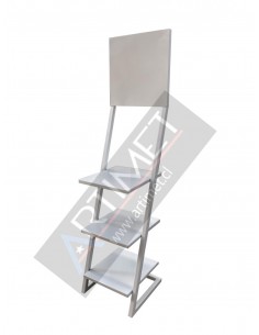 Exhibidor metálico 3 niveles