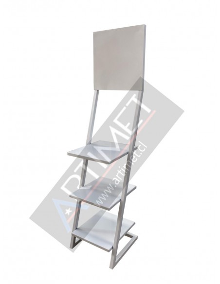 Exhibidor metálico 3 niveles