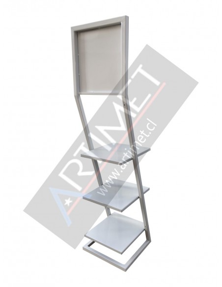 Exhibidor metálico 3 niveles