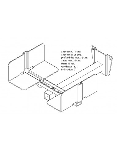 Soporte mural para parlantes HI-FI