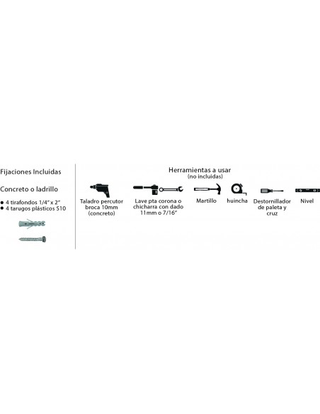 Soporte mural para secadora de ropa