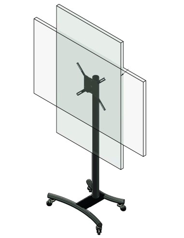 Pedestal giratorio 90° led pizarras 40" a 55"...