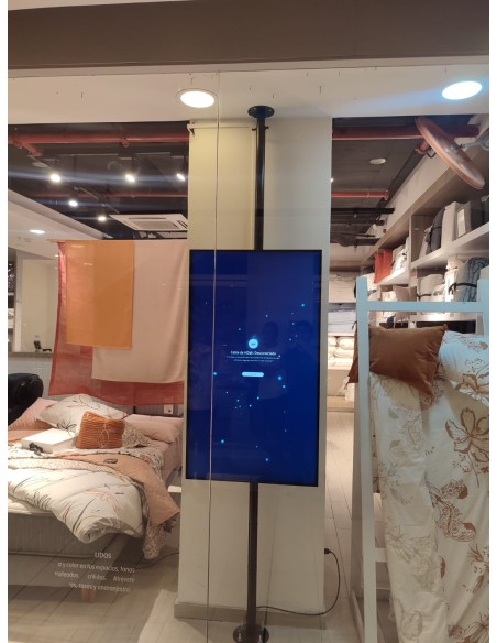 Pilares a piso, a techo,  gabinetes, estructuras videowall, hasta 86", modulos led