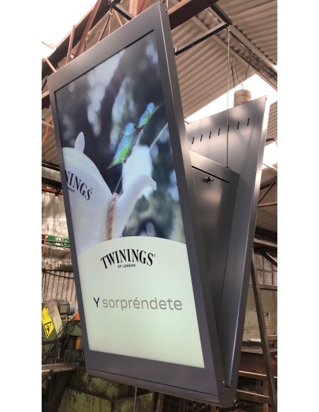 Pilares a piso, a techo,  gabinetes, estructuras videowall, hasta 86", modulos led