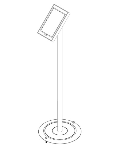 Pedestal para tablet hasta 10,5"