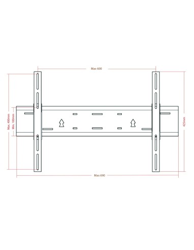 Soporte universal LCD LED plasma 42" a 70"