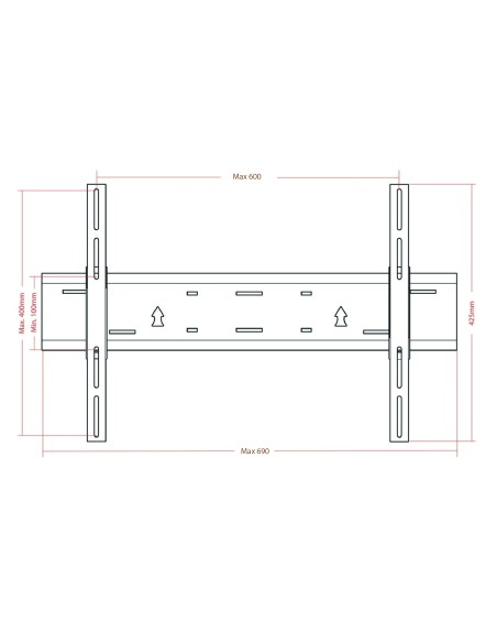 Soporte universal LCD LED plasma 42" a 70"