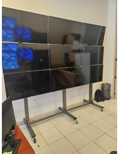 Carro videowall. Estruturas video wall carteleria digital. ARTIMET