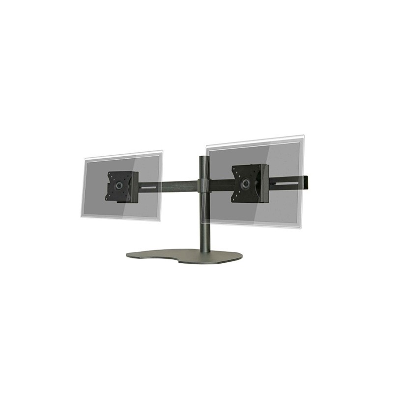 Pedestal autosoportante para 2 LCD/LED hasta 24" horizontal