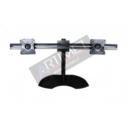 Pedestal autosoportante para 2 LCD/LED hasta 24" horizontal 2